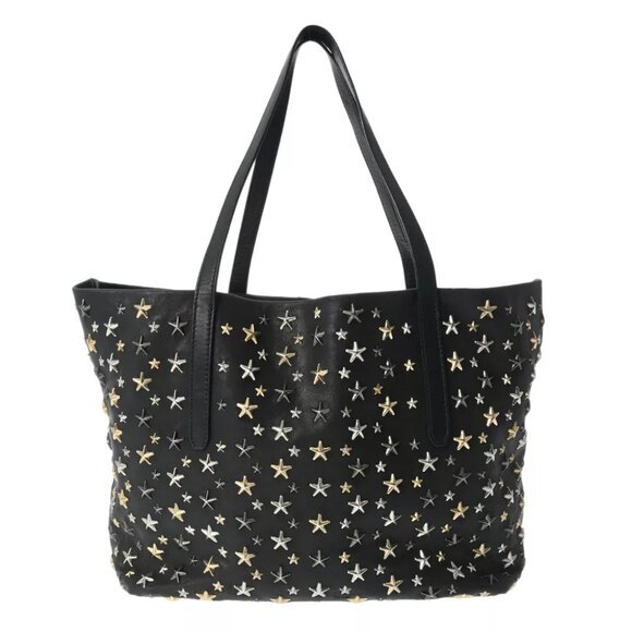 JIMMY CHOO Star studs Black/Noir tote bag
